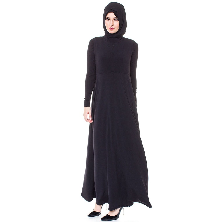 Adelia Zipper Dress - Gamis Kensy Seleting (Busui) 