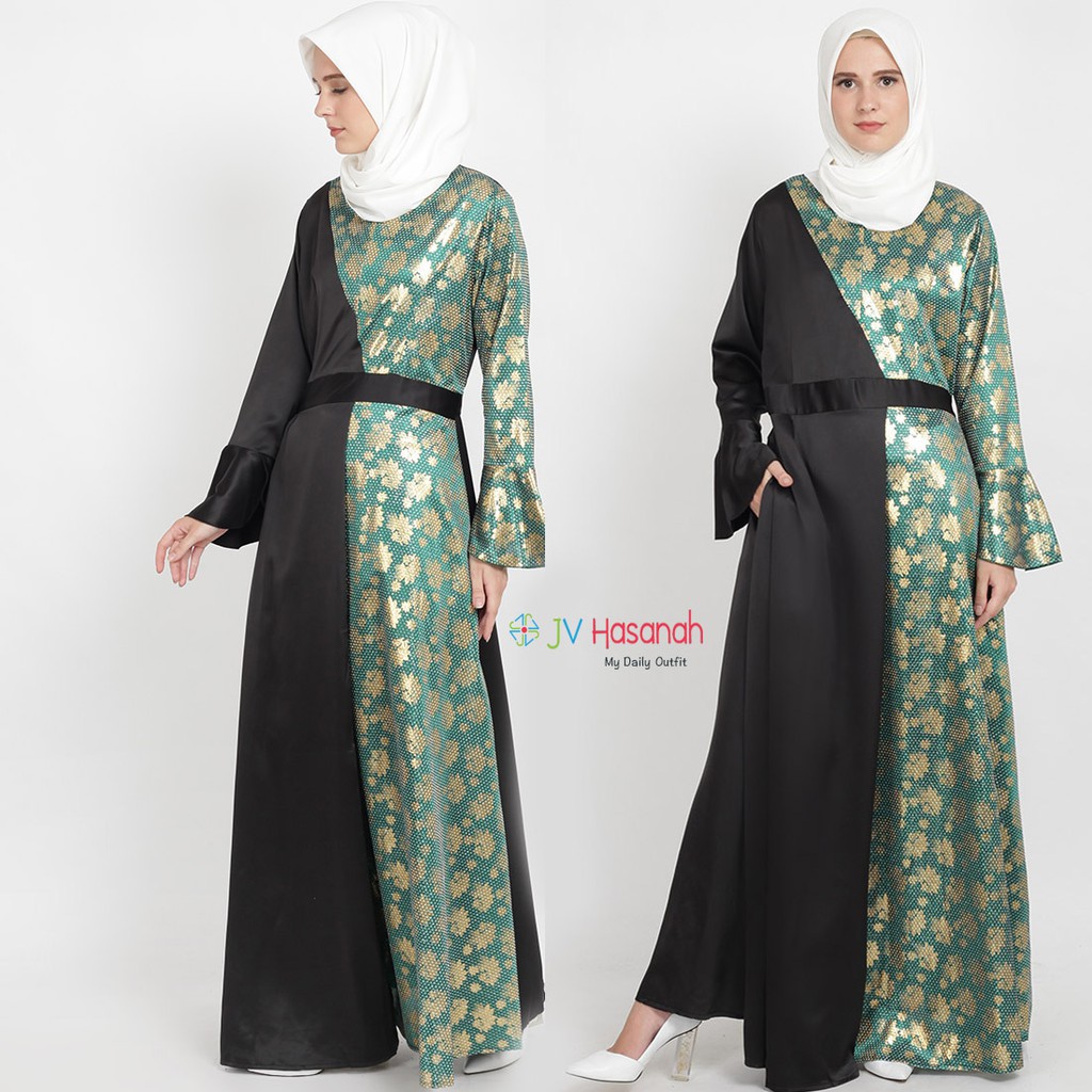 Ziya Flower Dress - Gamis Pesta Kondangan Premium