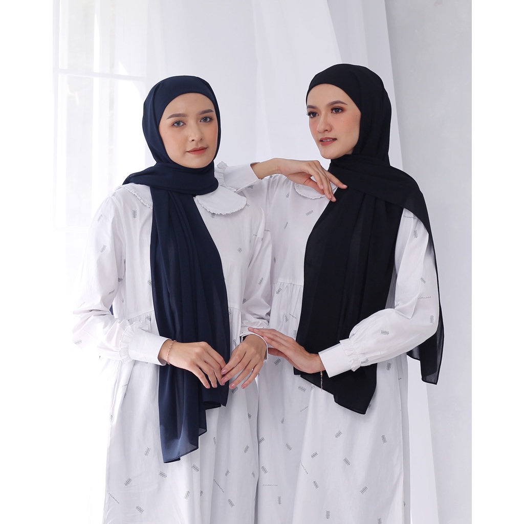 Orianara - Sausan Pashmina Instan Navy