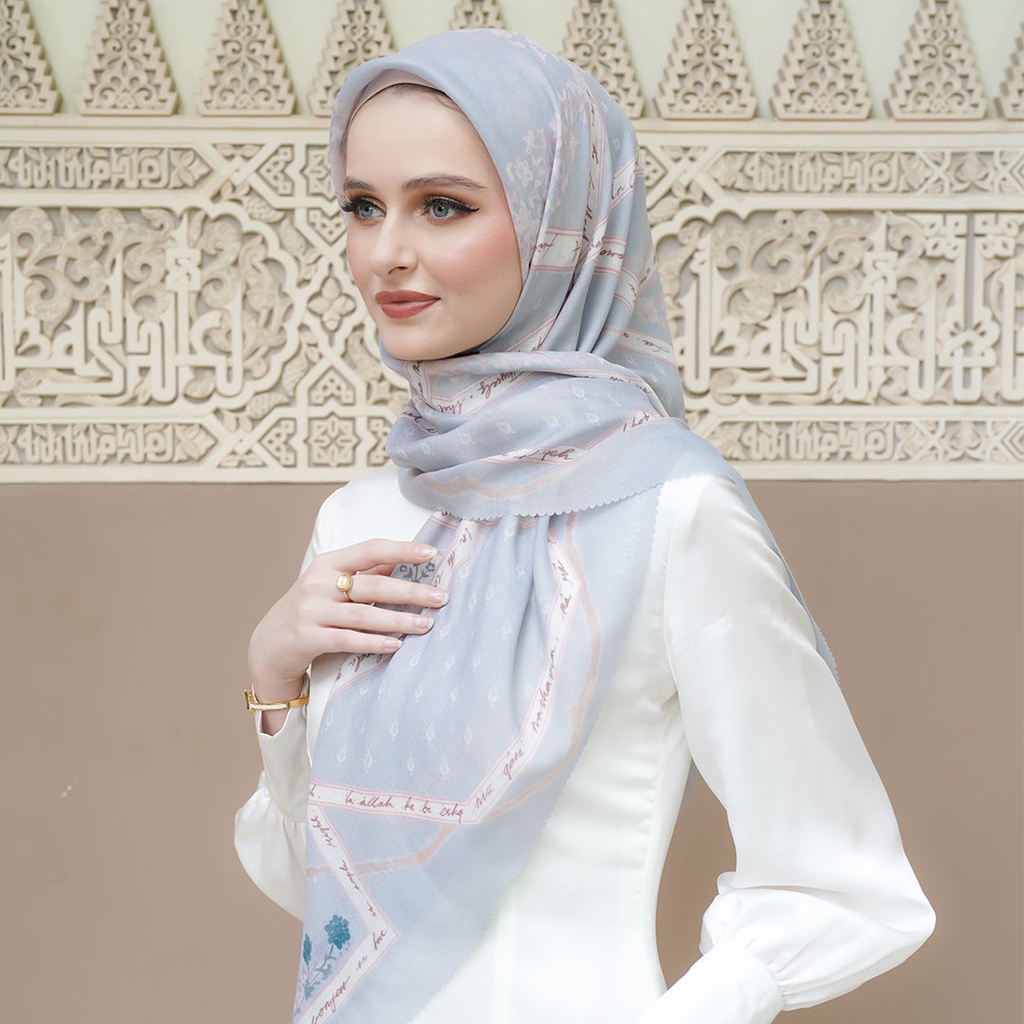Rumi Poems Fere Blue Scarf