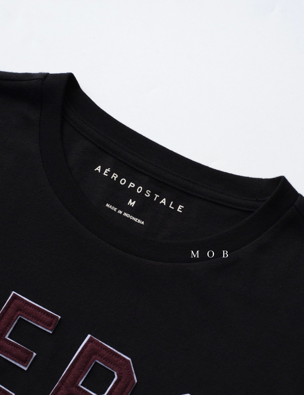 ARSST09004 Script Appliqué Graphic Tee Black (M ONLY)