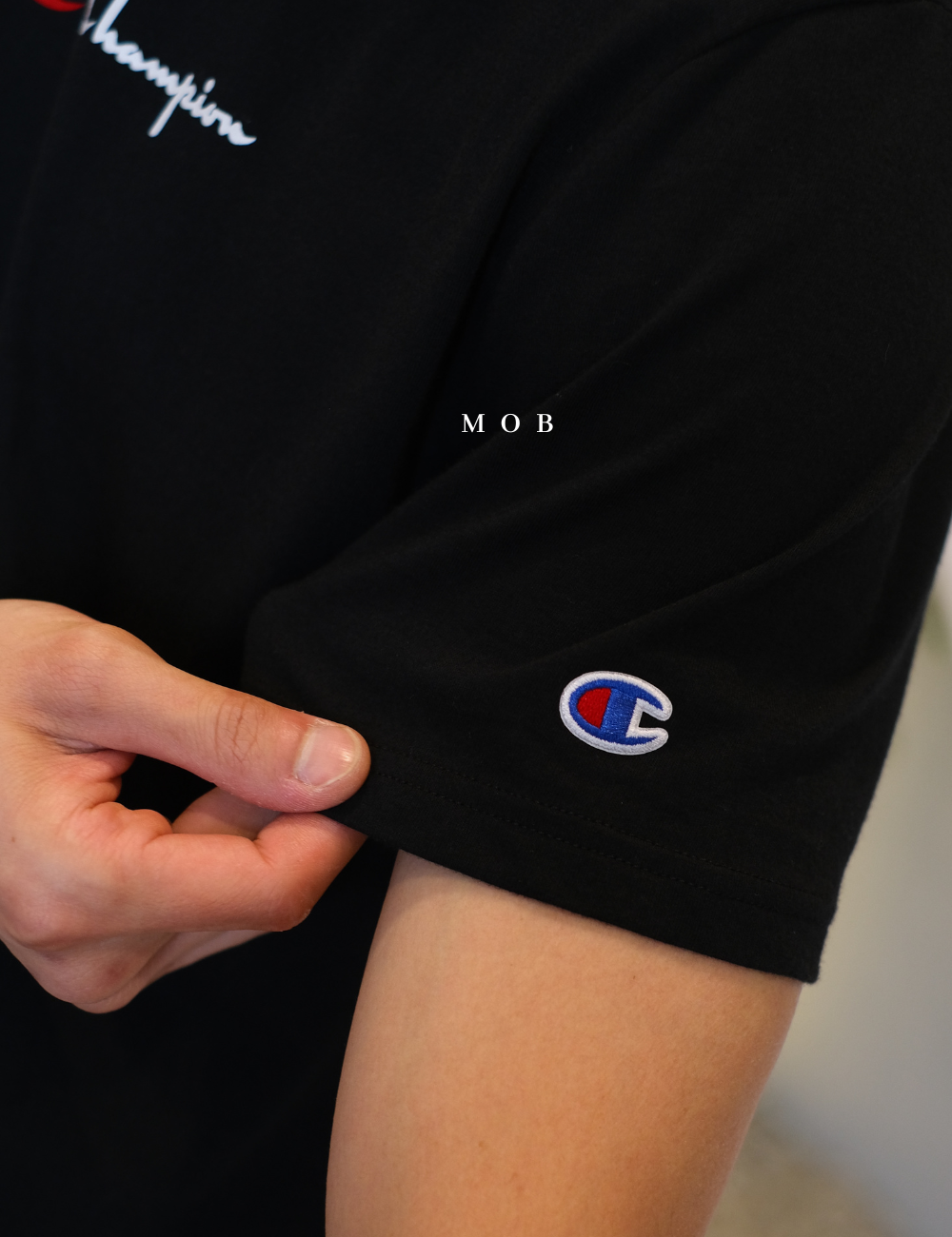 CHMPSST2028 Lightweight Triple Logo Black