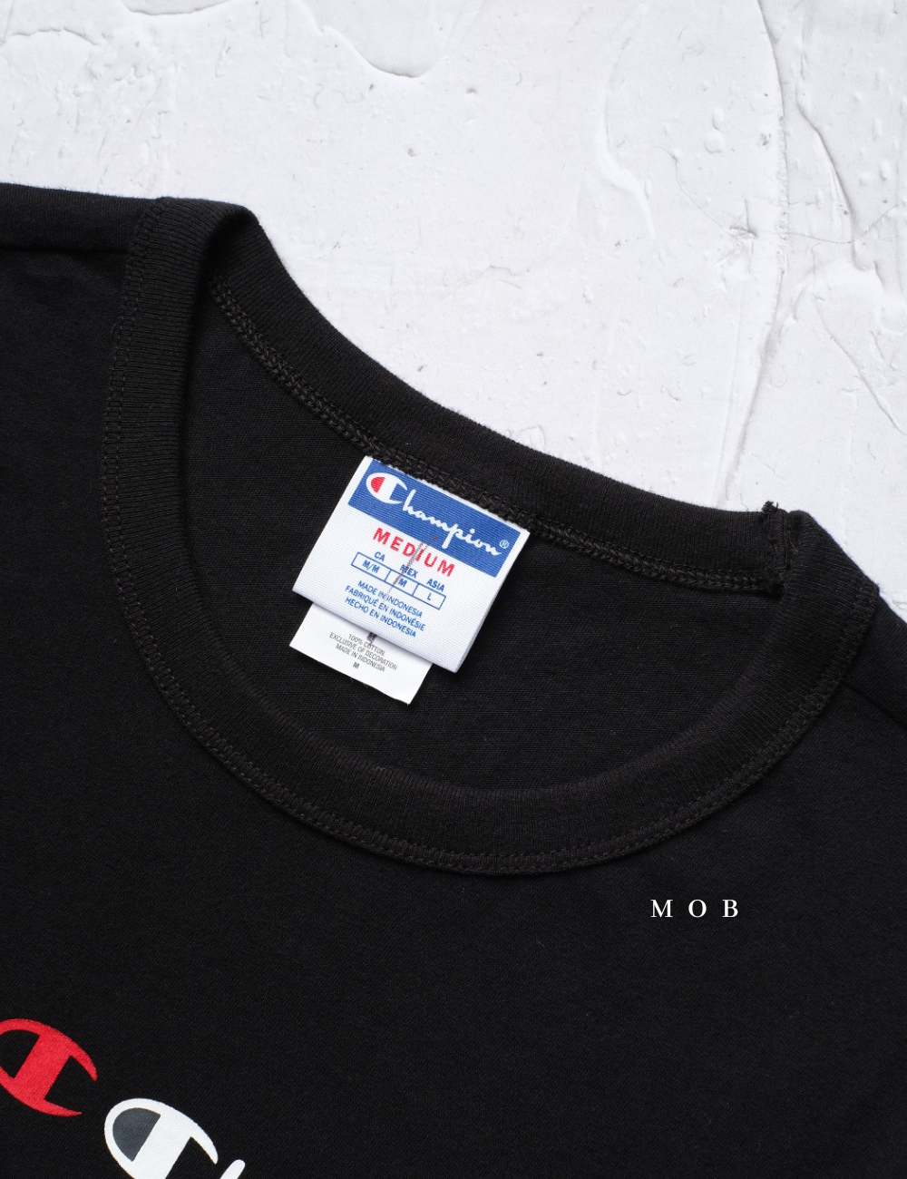 CHMPSST2028 Lightweight Triple Logo Black