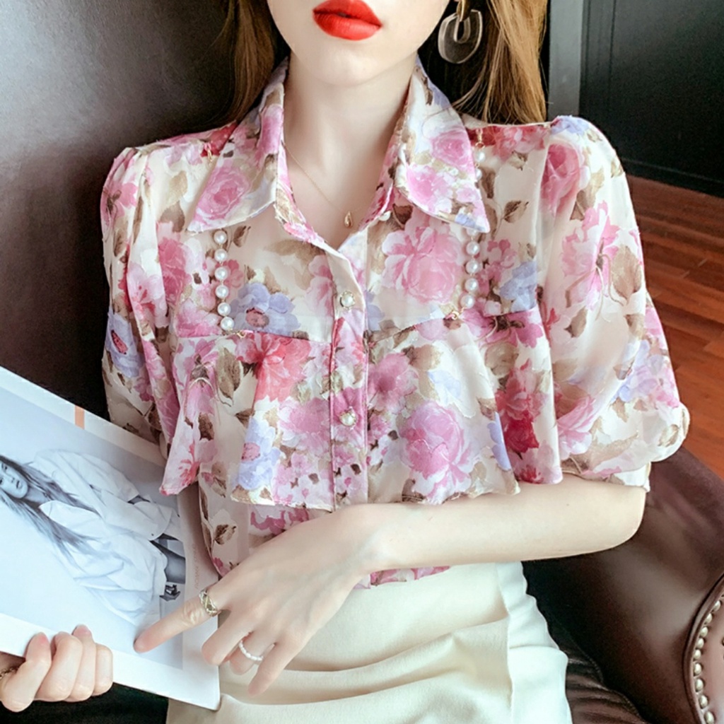 HI922 Kemeja floral import