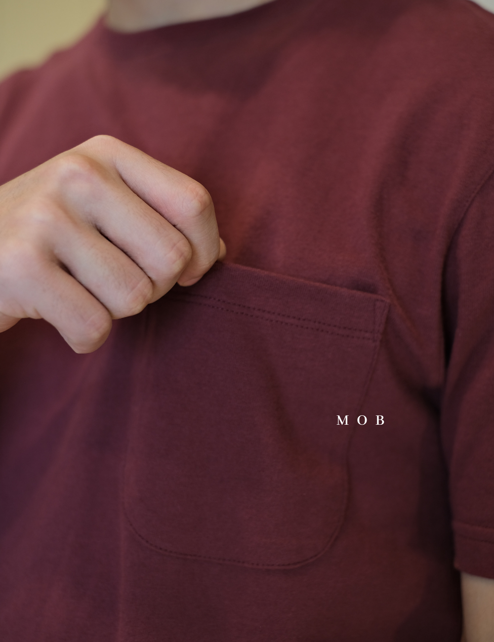 GTSST01006D Basic Pocket SS Tee Maroon (LTall ONLY)