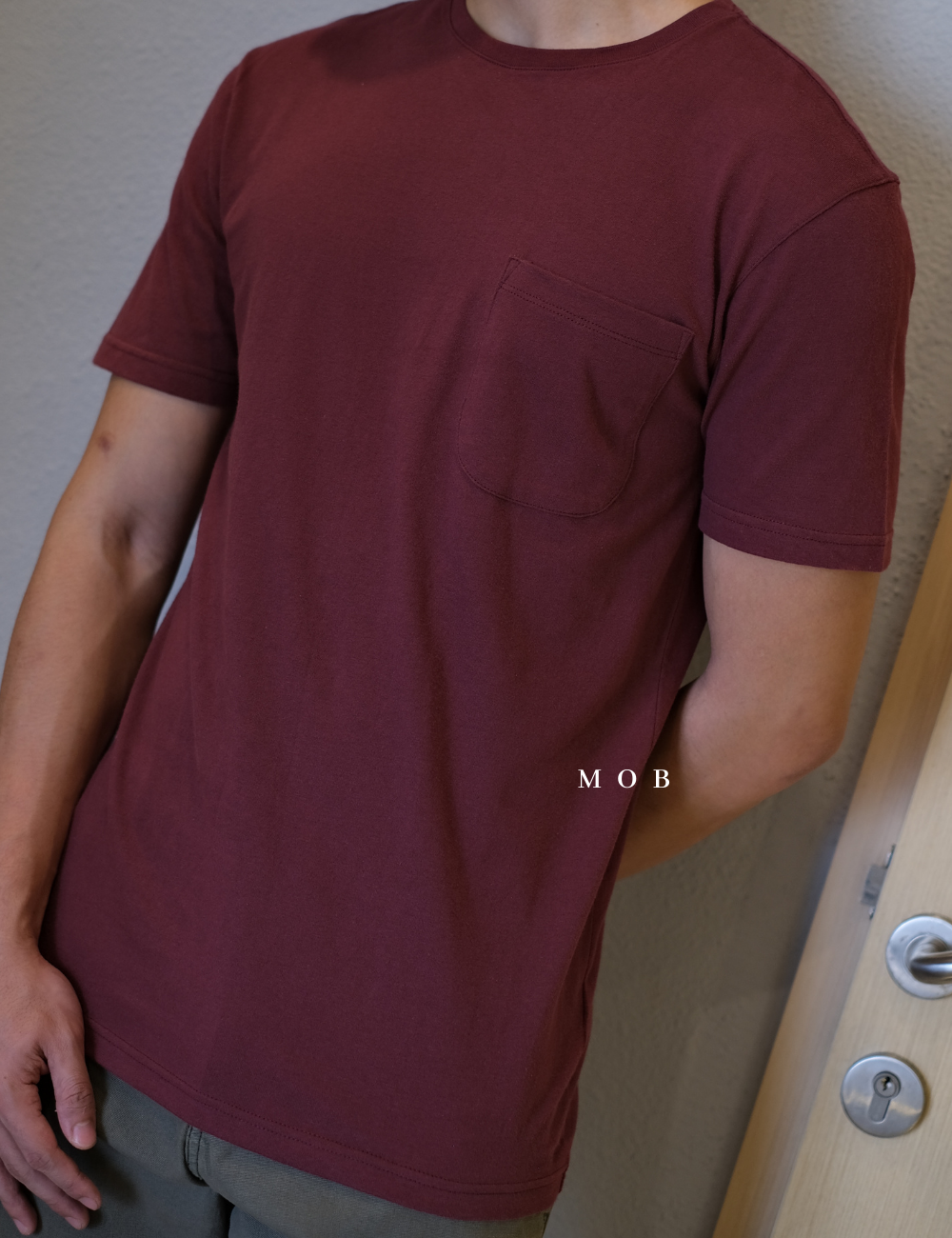 GTSST01006D Basic Pocket SS Tee Maroon (LTall ONLY)