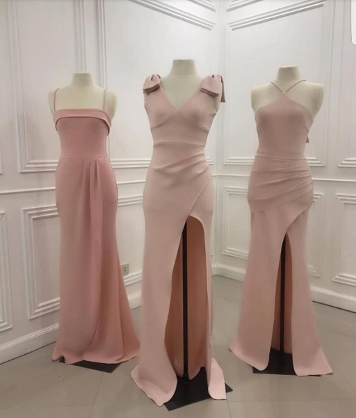 Image of longdress scuba babypink - VA025