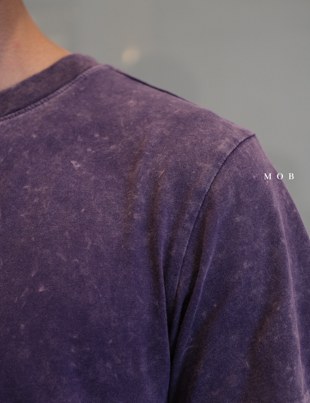 OUSST01001C Acid Washed SS Tee Purple Crest (XS ONLY)