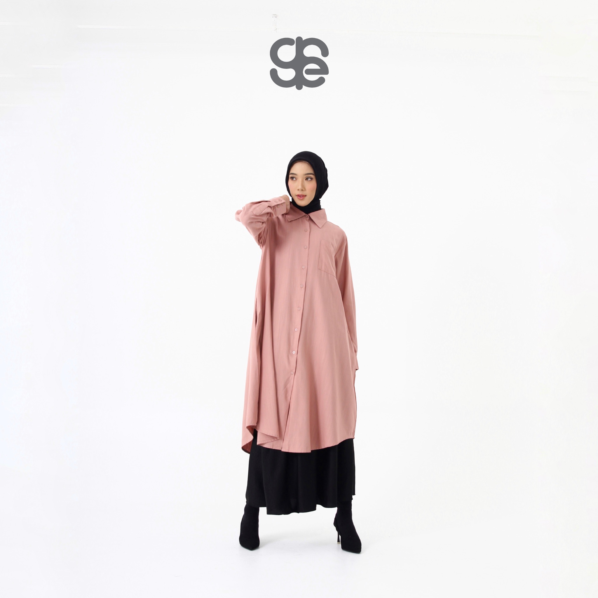 HAILA Long Shirt - Blossom