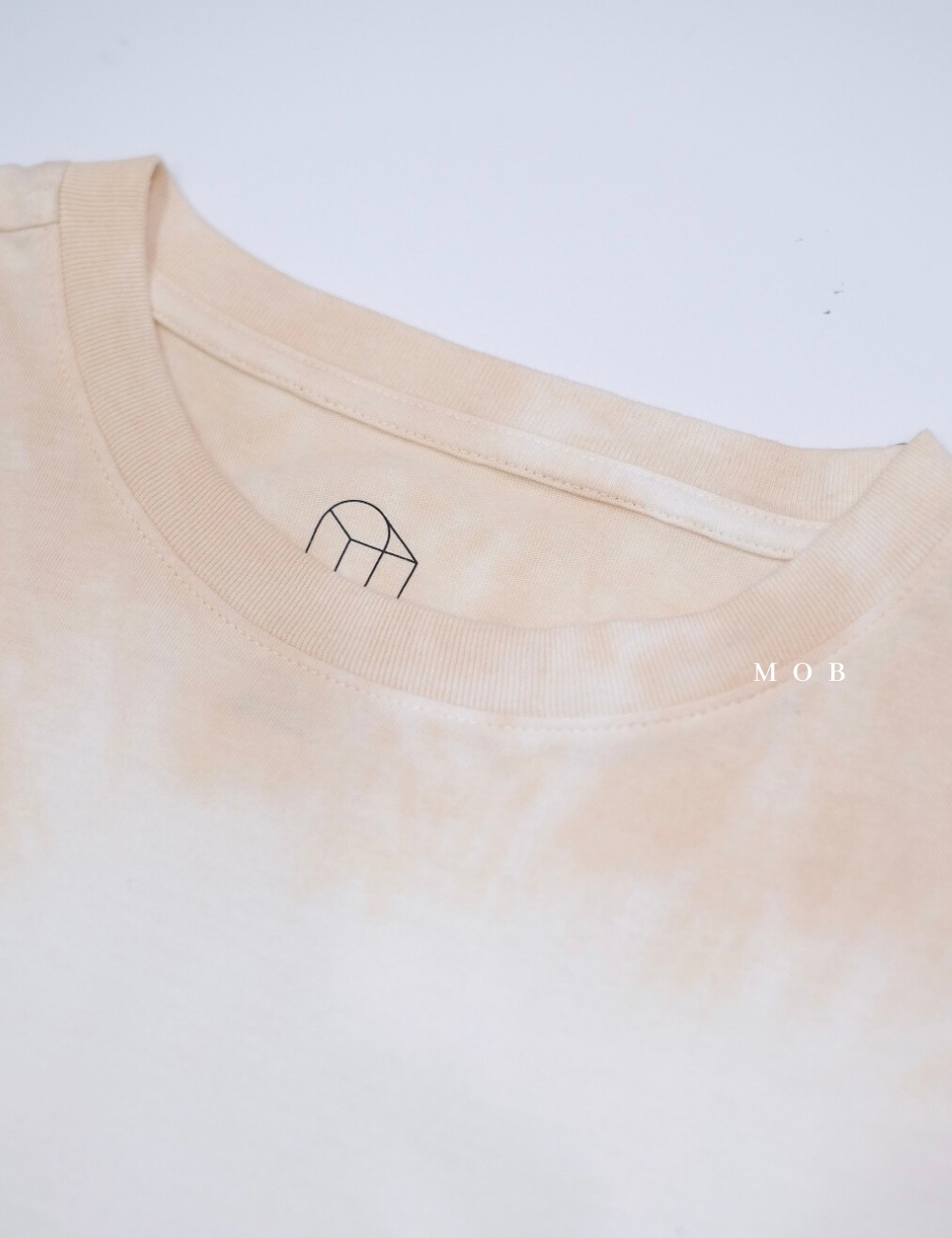 OUSST01007 Washed SS Tee Tie Sand Cream (S ONLY)