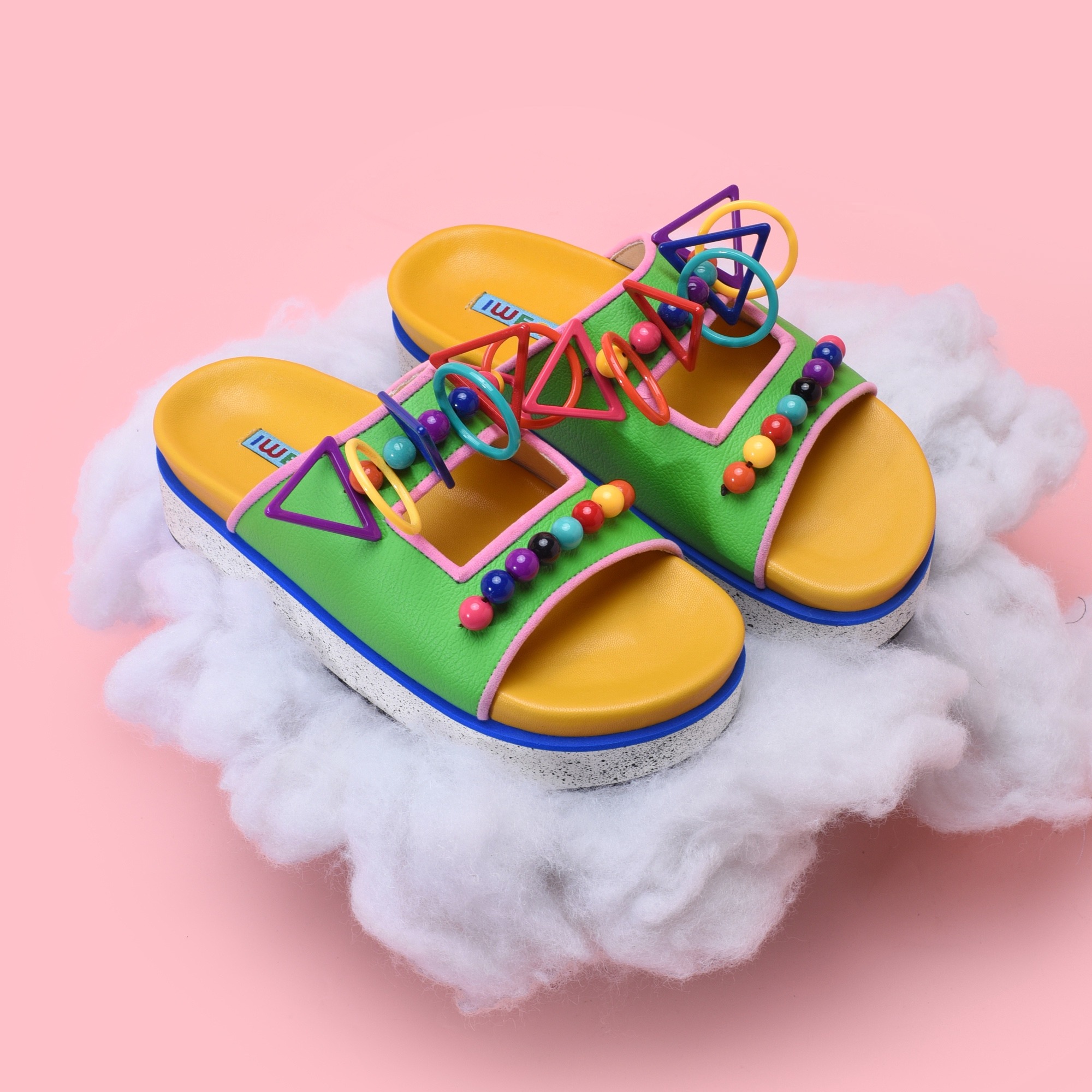 Darcy Green Sandals