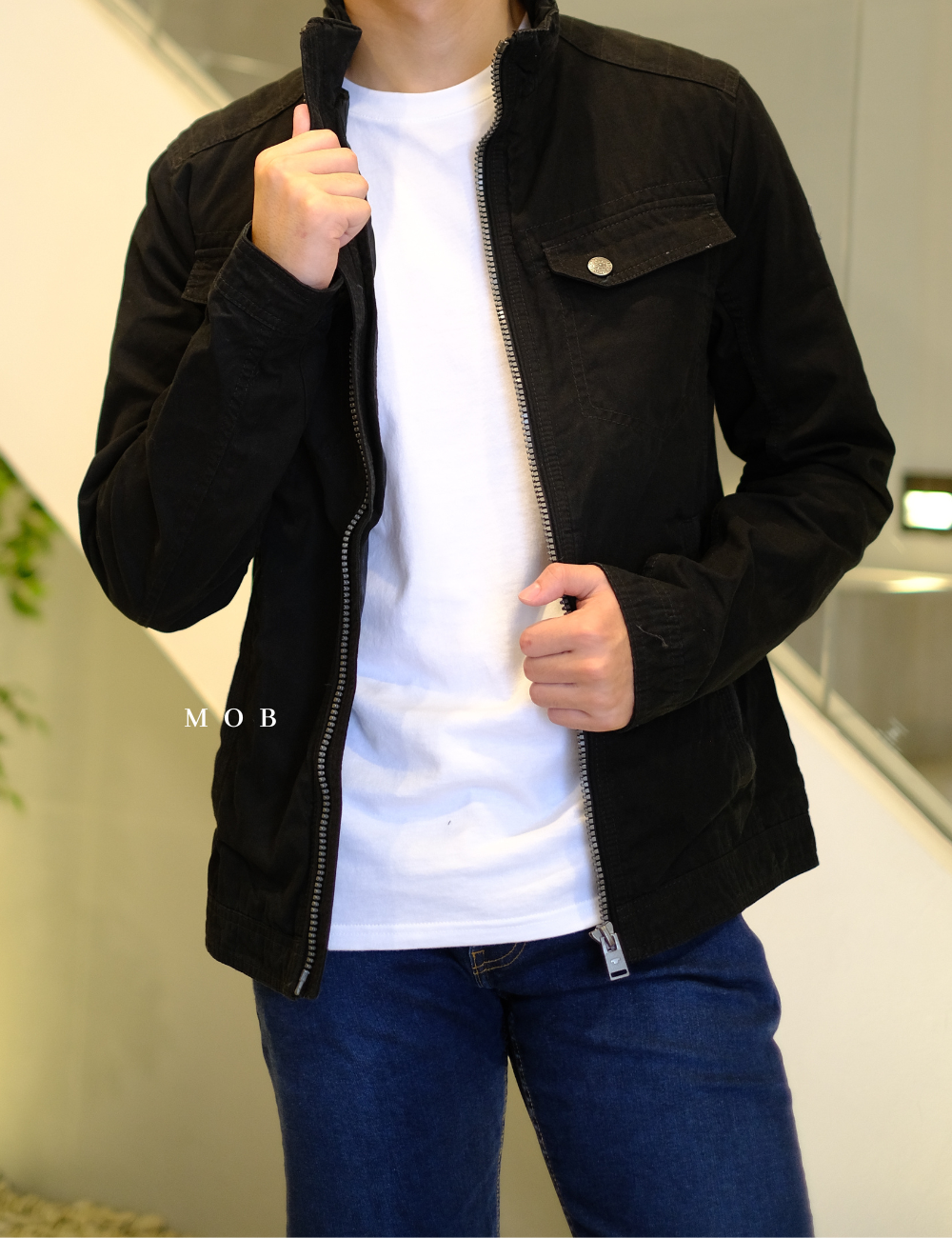 TTJ01001B Utility Jacket Black