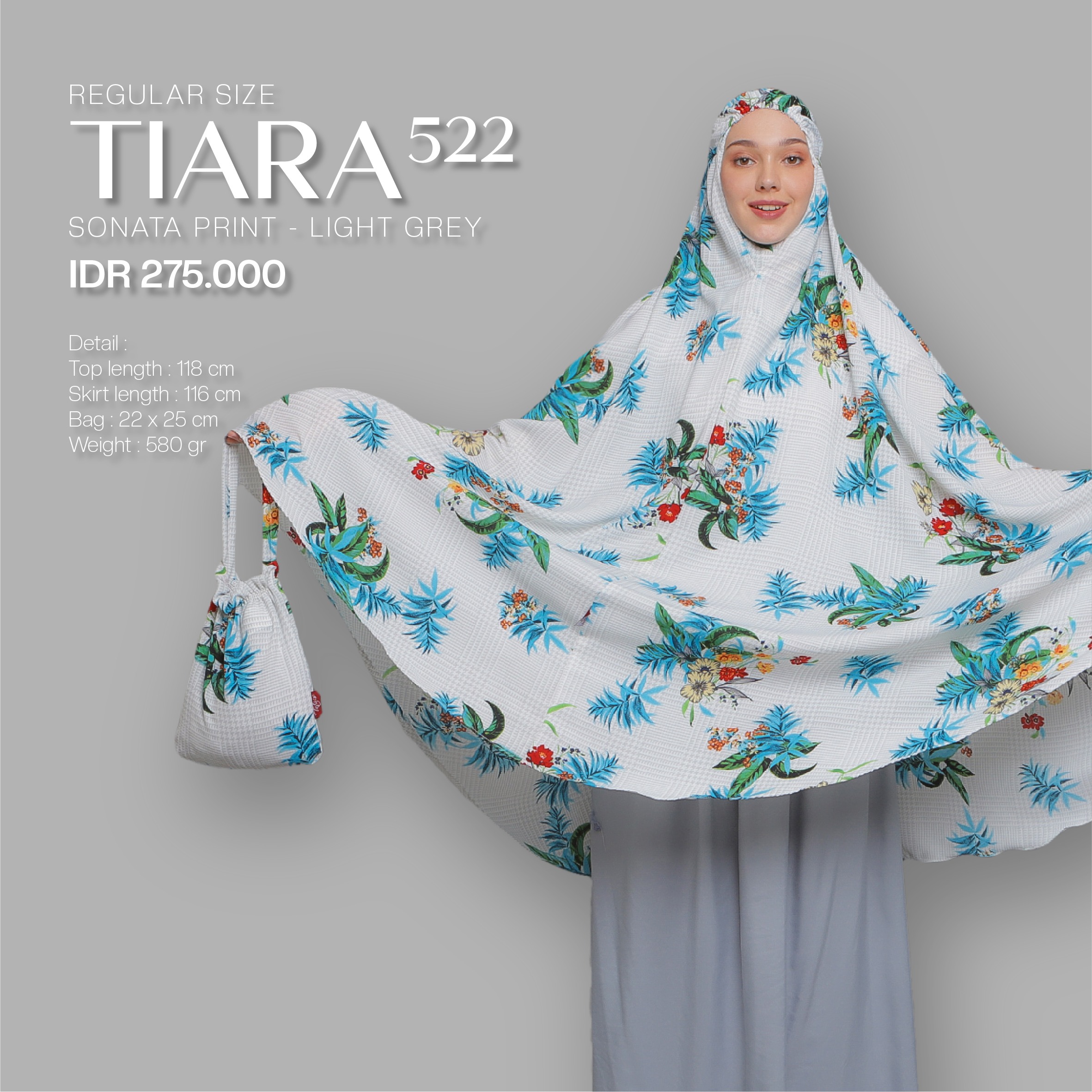Tatuis Mukena Tiara 522 Dewasa Reguler