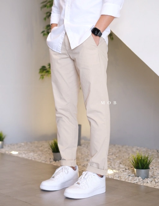 Image of GPPT1001 Slim Fit Chinos Pants Beige (32 ONLY)