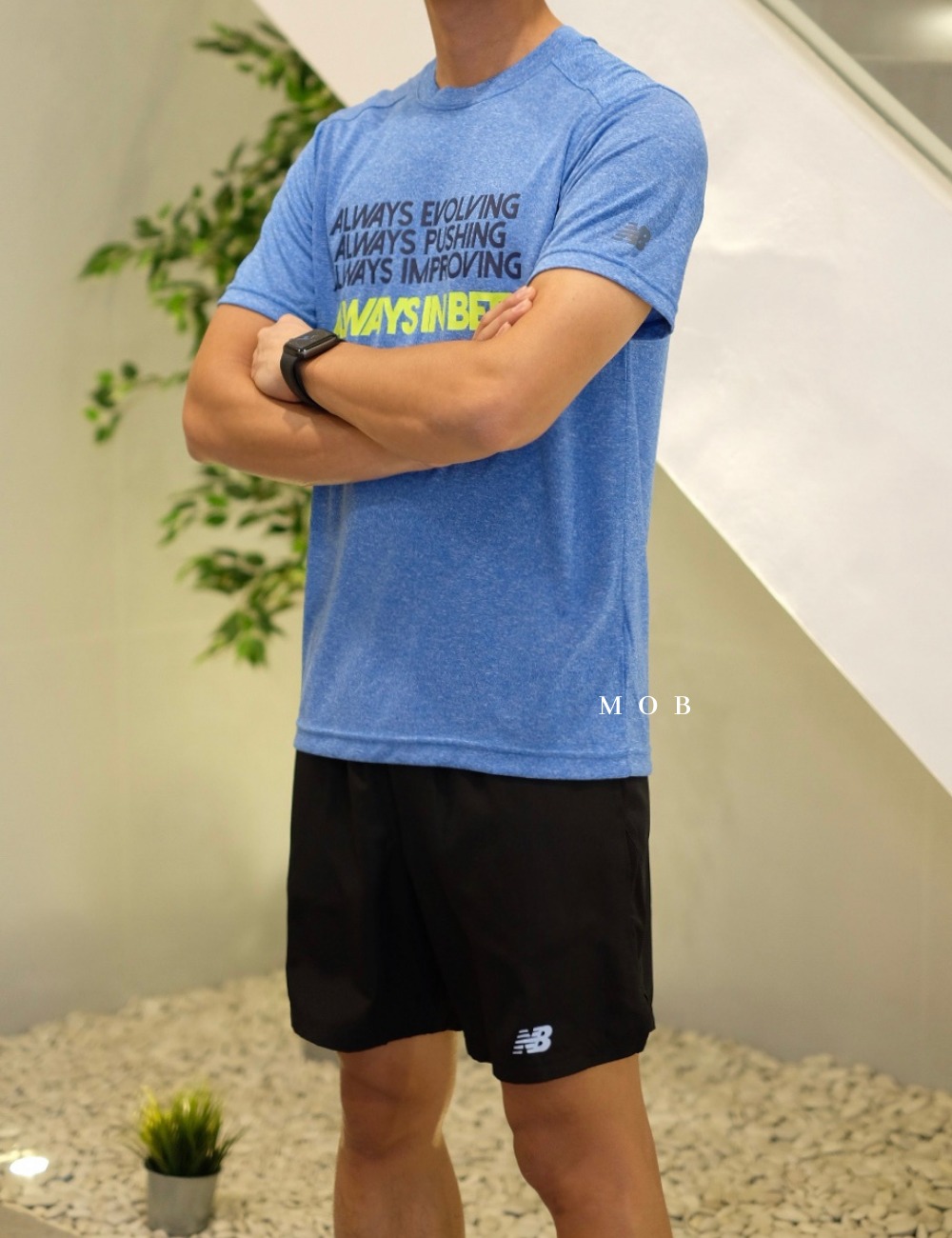 NBSST08012 Always SS Tee Heather Blue (S, M, L ONLY)