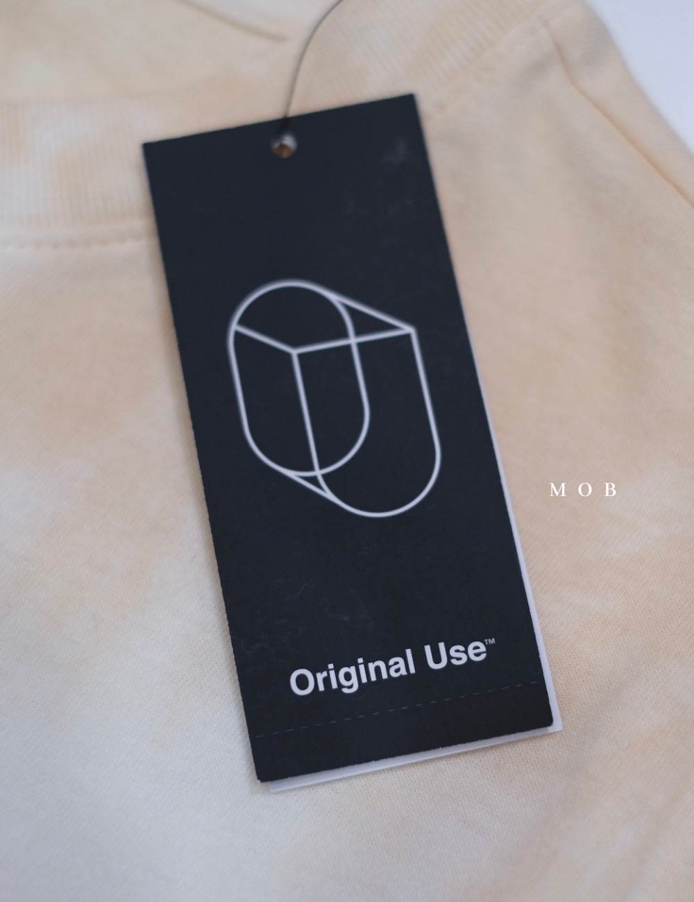 OUSST01007 Washed SS Tee Tie Sand Cream (S ONLY)
