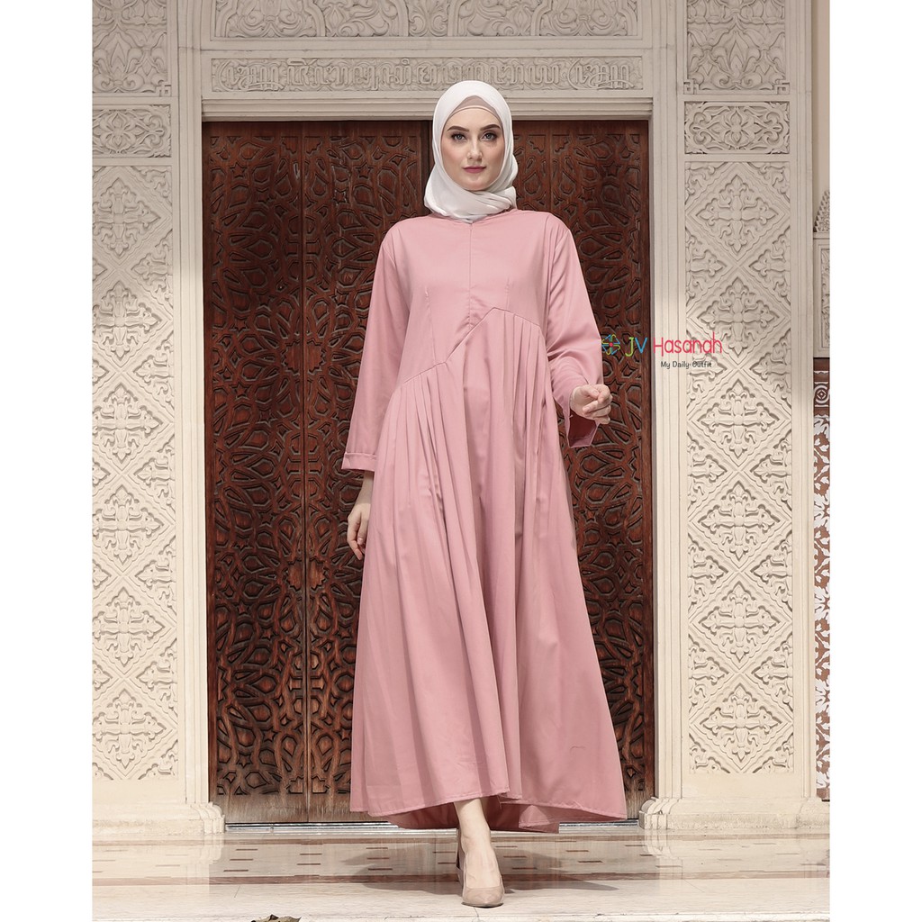 Faiza Rample Dress - Gamis Katun Rample Allsize