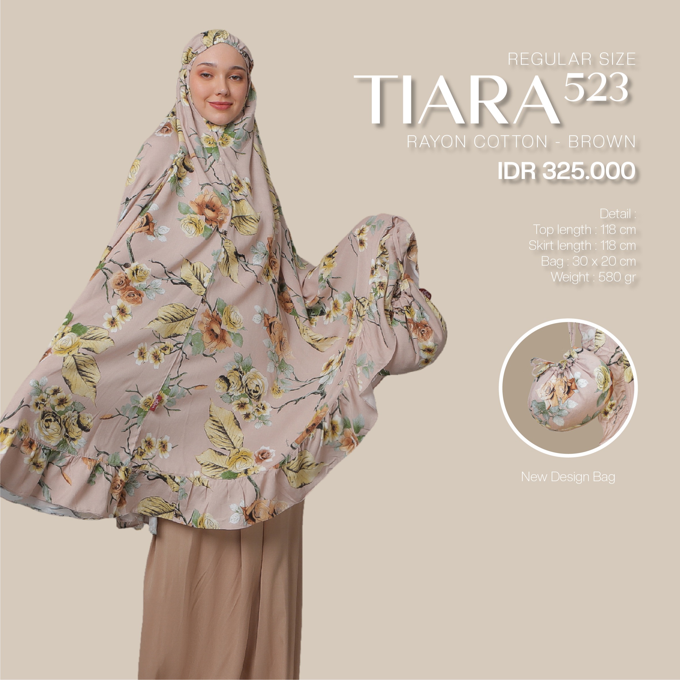Tatuis Mukena Tiara 523 Dewasa Reguler