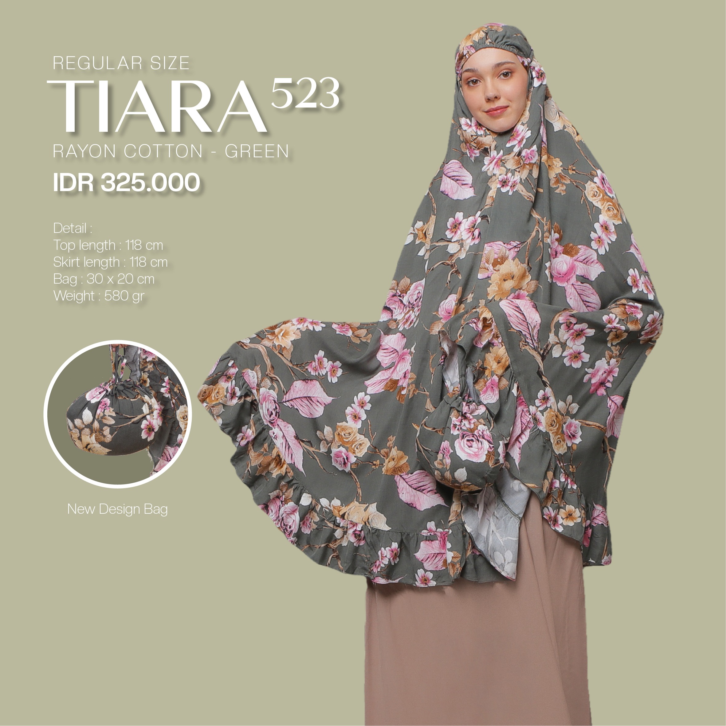 Tatuis Mukena Tiara 523 Dewasa Reguler