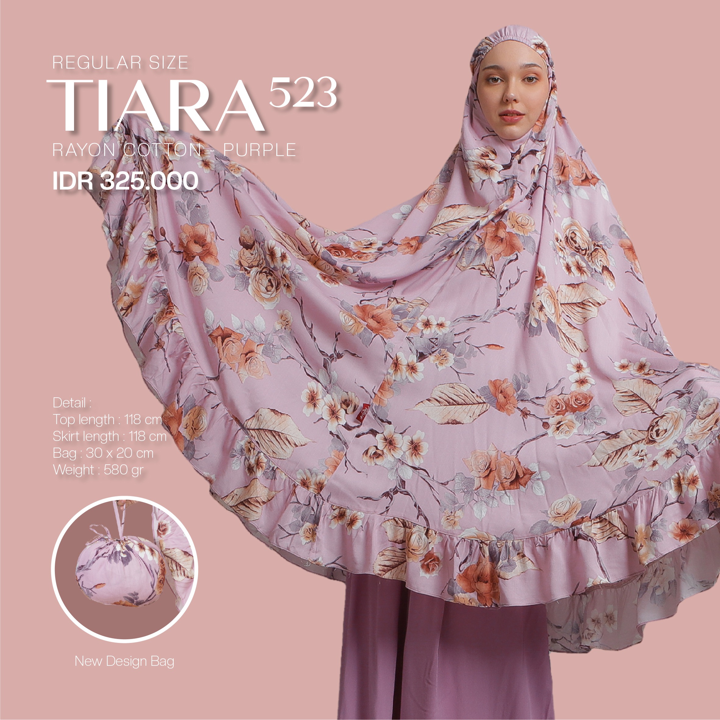 Tatuis Mukena Tiara 523 Dewasa Reguler