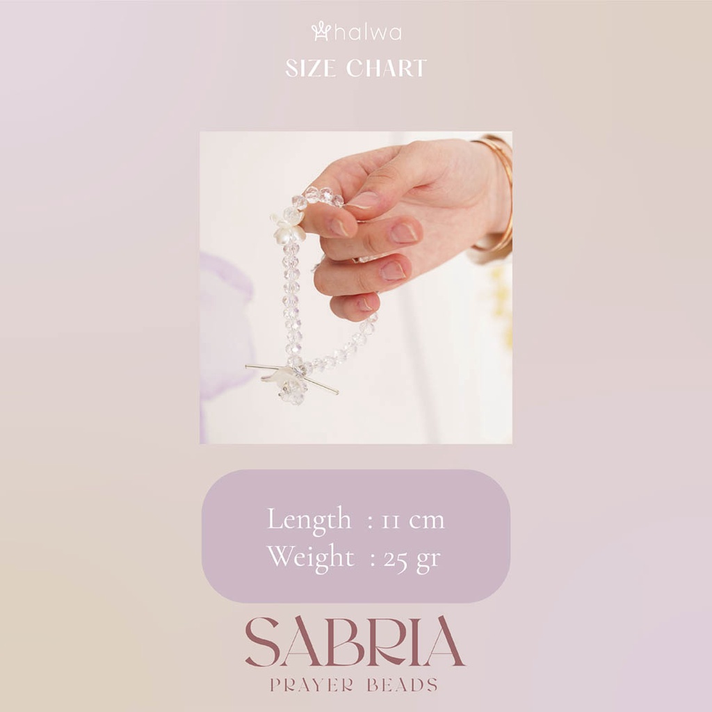 Sabria Clear Prayer Beads 