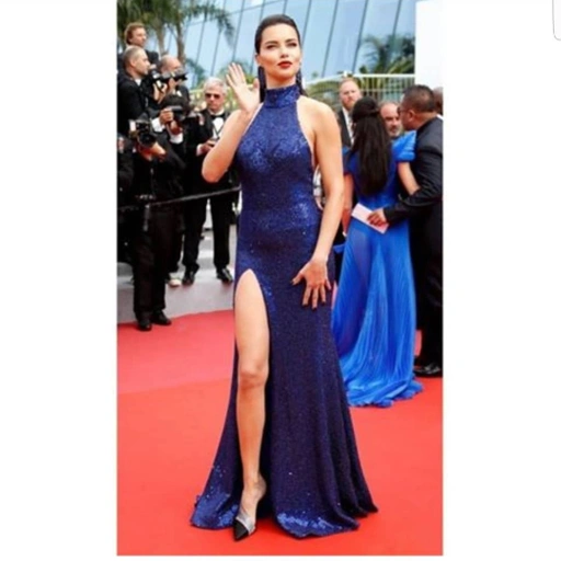 Image of Longdress sequin navy - VA686