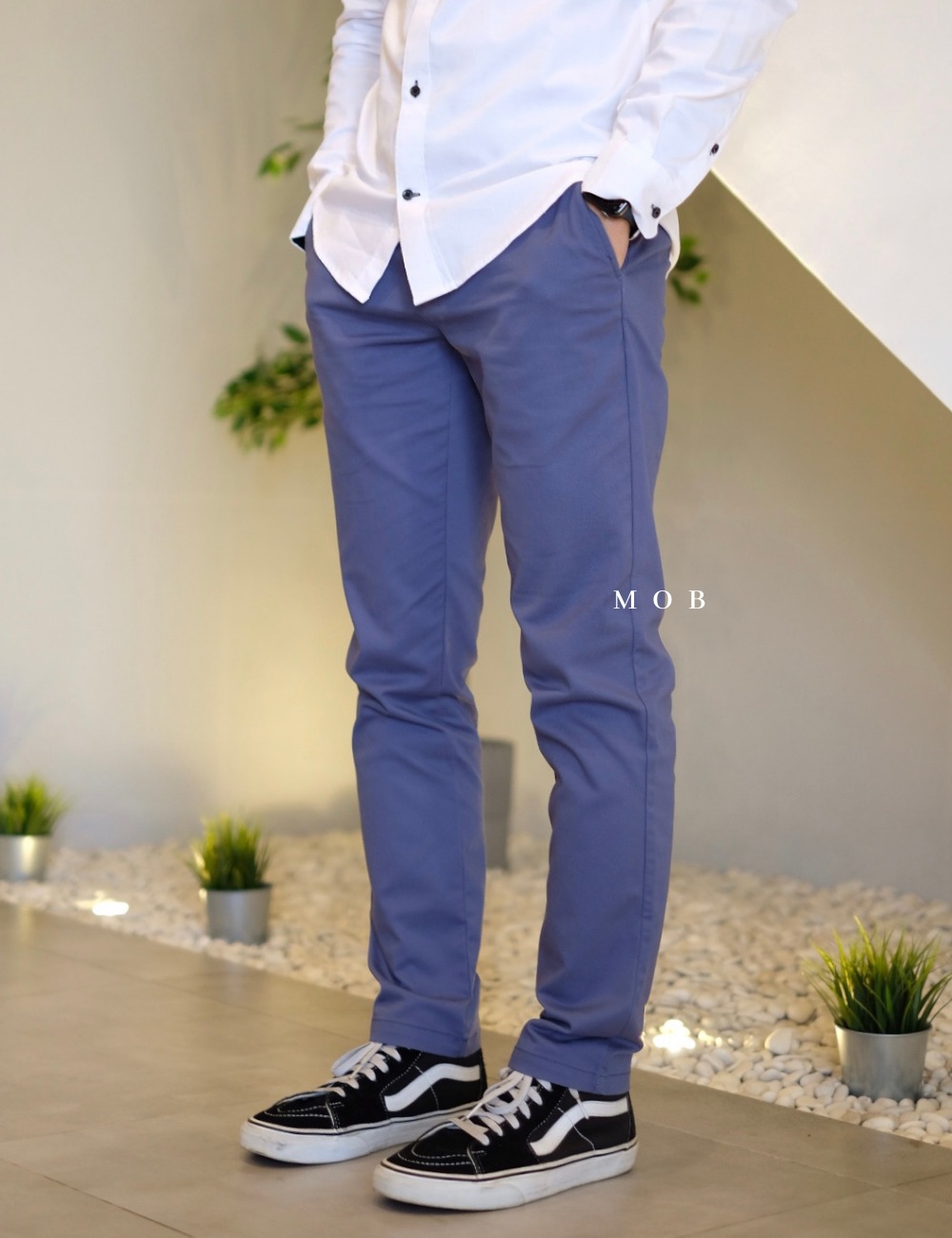 ONPT18003 Ultimate Slim Built In Flex Chinos Pants Majestic Sea
