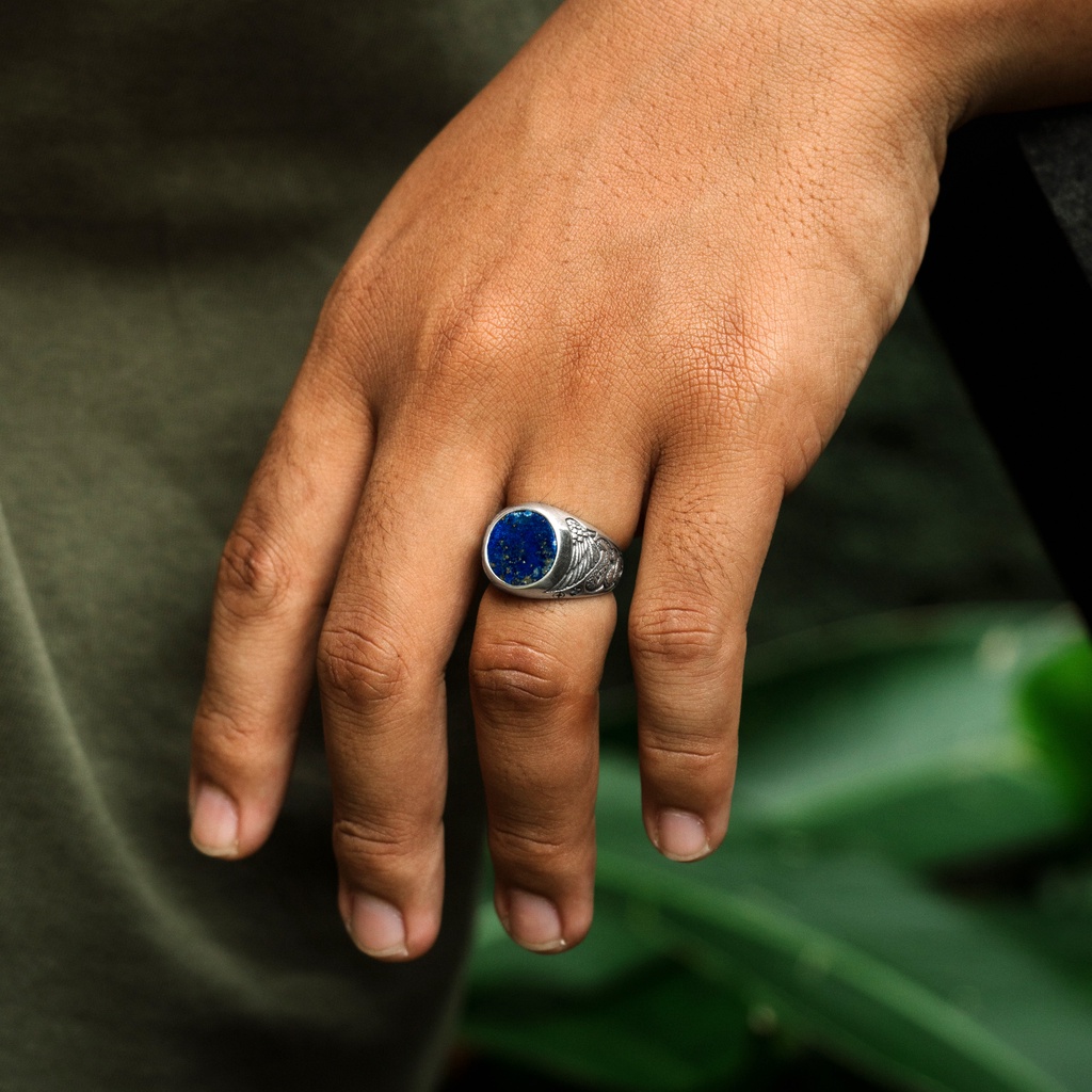 Garuda Naga Lapis Lazuli Ring
