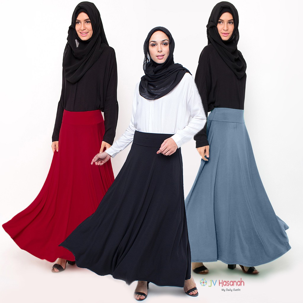 Umbrella Jersey Skirt - Rok Payung Jersey