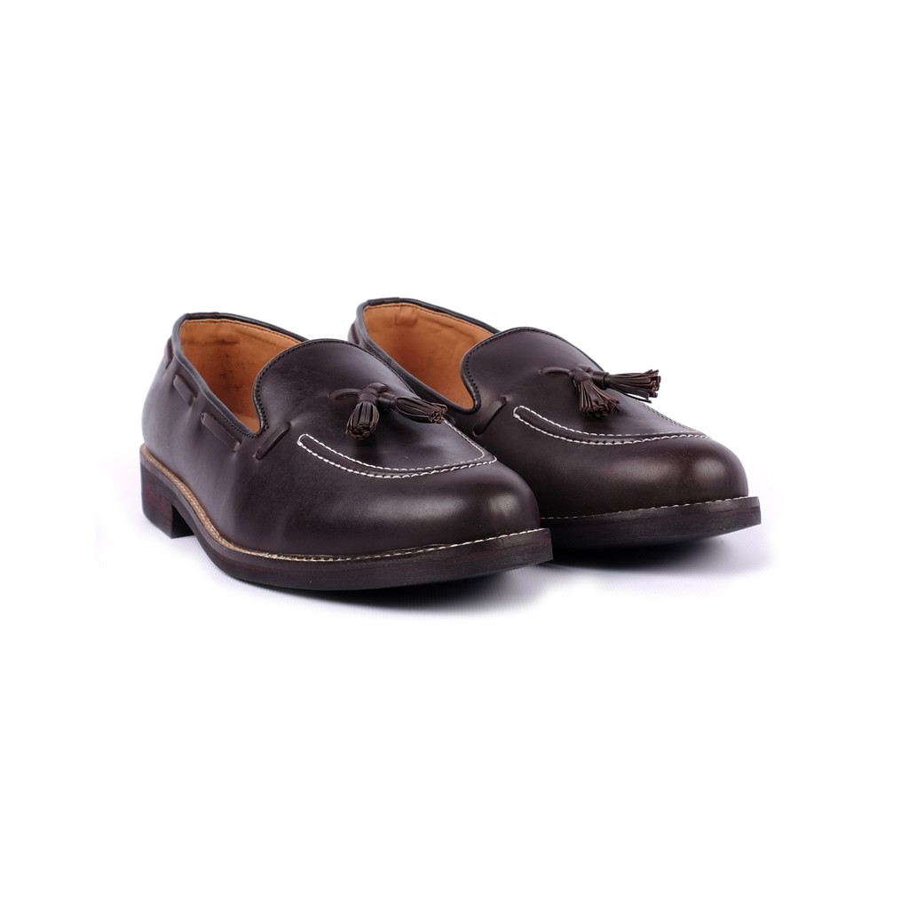 Adam Tassel Darkbrown Genuine Leather