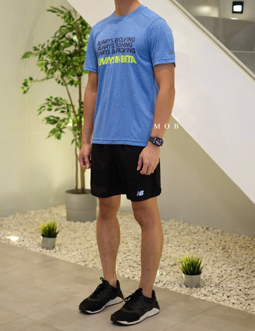 NBSST08012 Always SS Tee Heather Blue (S, M, L ONLY)