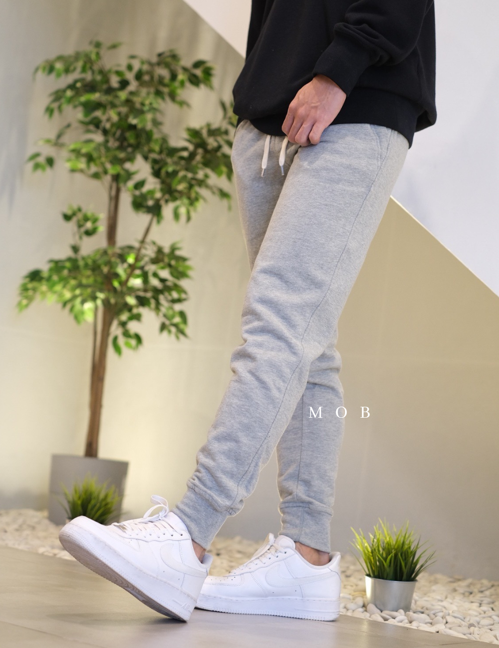 JCJP01001A Slim Fleece Jogger Heather Grey (XS ONLY)