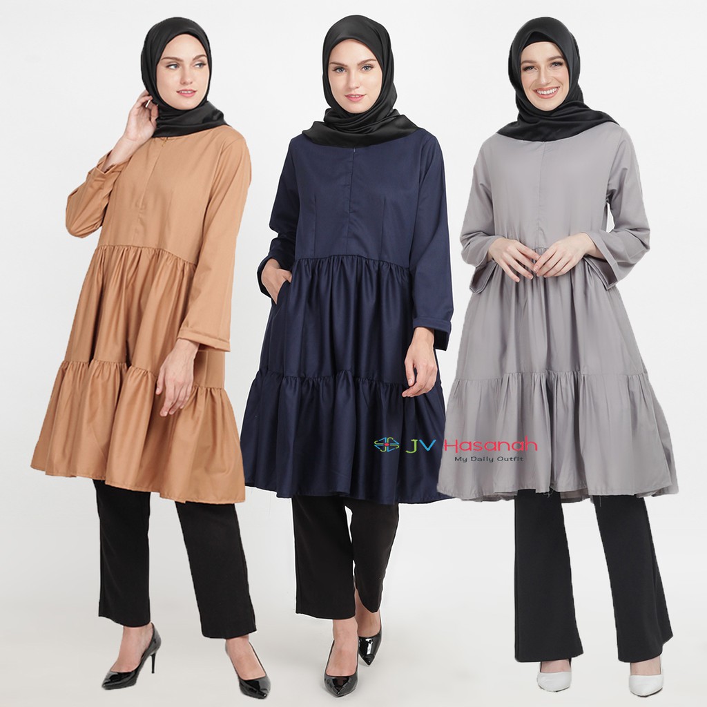 Azalea Ruffle Tunic - Tunic detail Ruffle Busui