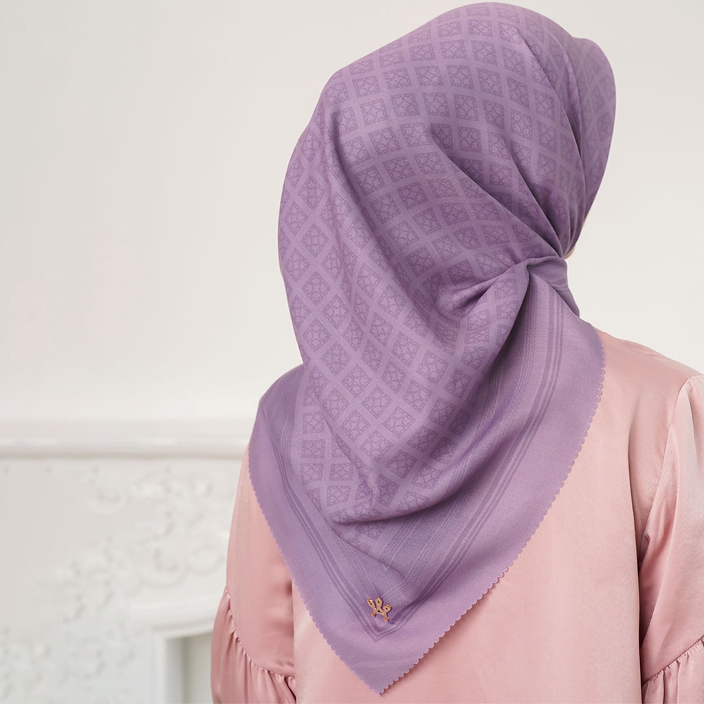 Mahasti Lavender Monogram Scarf