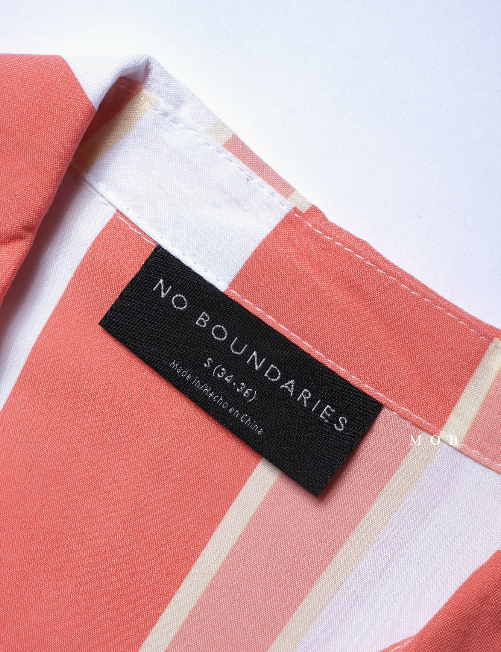 NBDSSS01015 ORANGE STRIPE SS Shirt