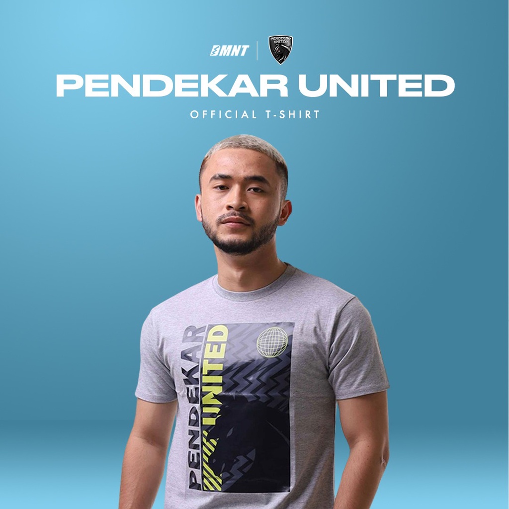 DMNT T-Shirt Kasual Pendekar United Grey
