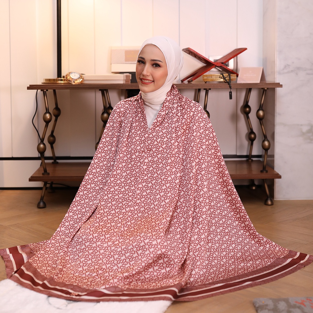 The Classic Monogram Halwa X Adelia Pasha Prayer Robe - Maroon