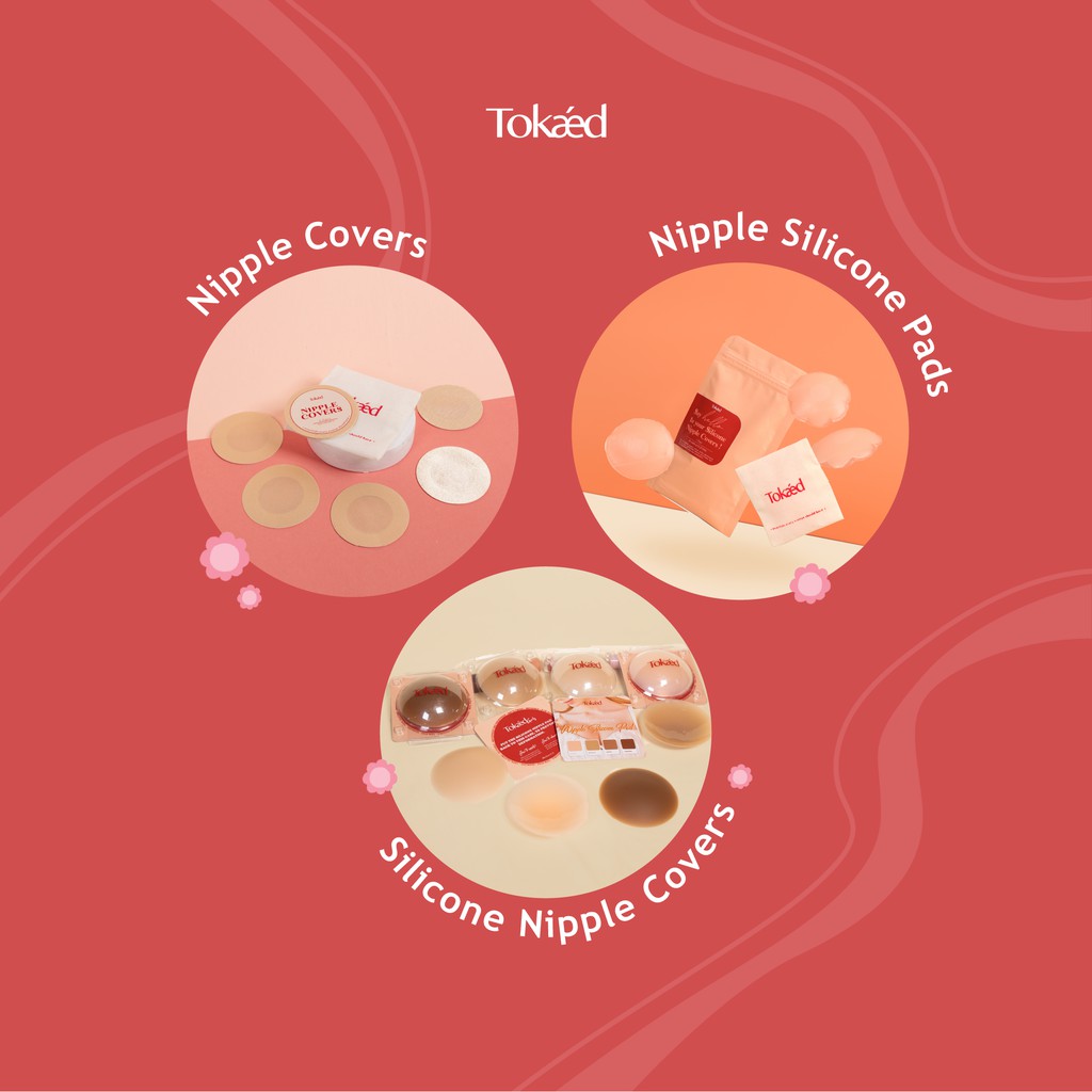 TOKAED Nipple Silicone Pad | Self adhesive nipple pad reusable washable nipple cover sweatproof