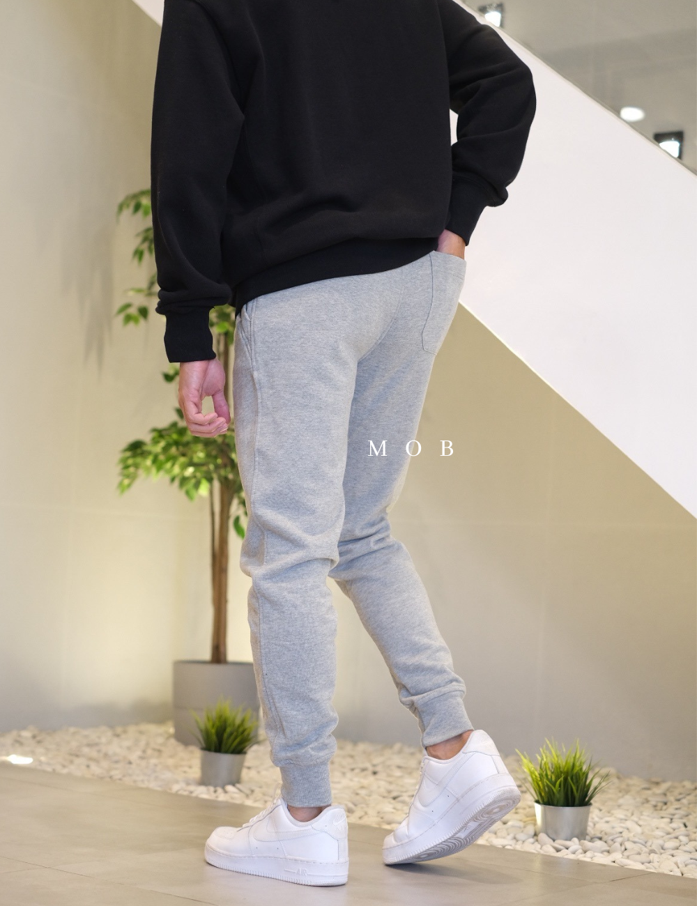 JCJP01001A Slim Fleece Jogger Heather Grey (XS ONLY)
