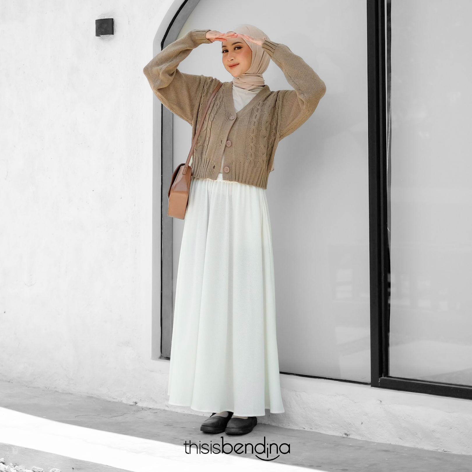 Cirle Skirt Broken White