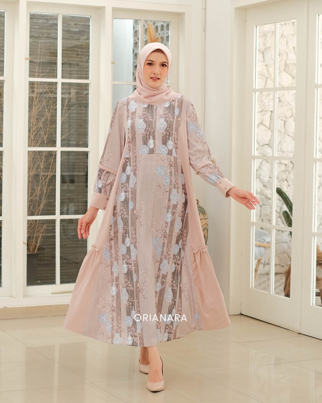 AYANA DRESS - NUDE