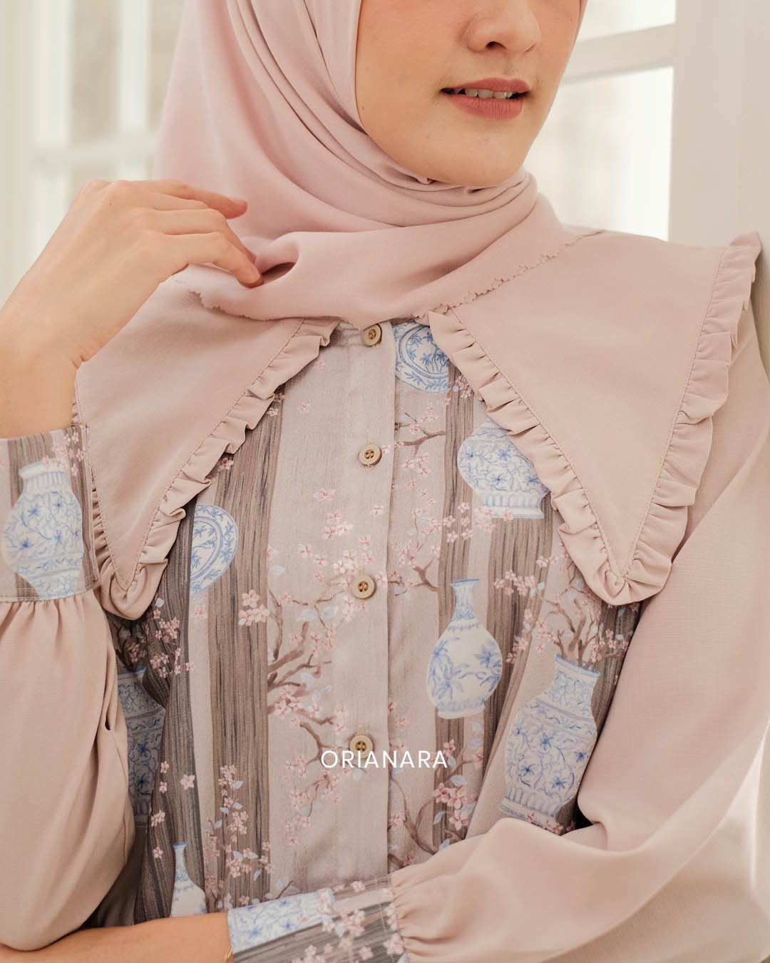 AYANA BLOUSE - NUDE