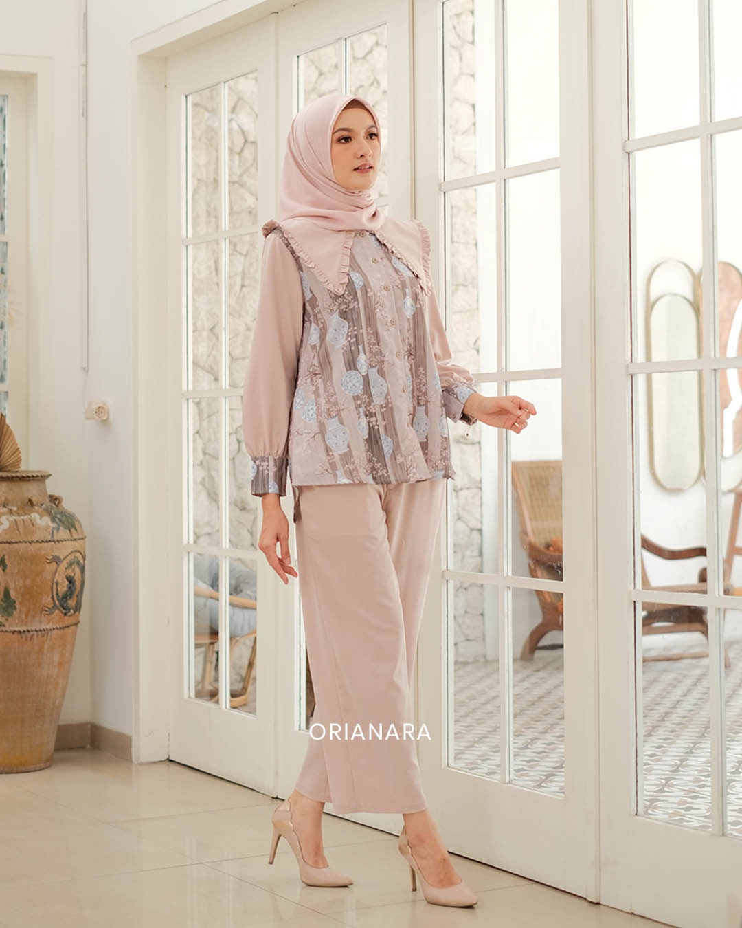 AYANA BLOUSE - NUDE