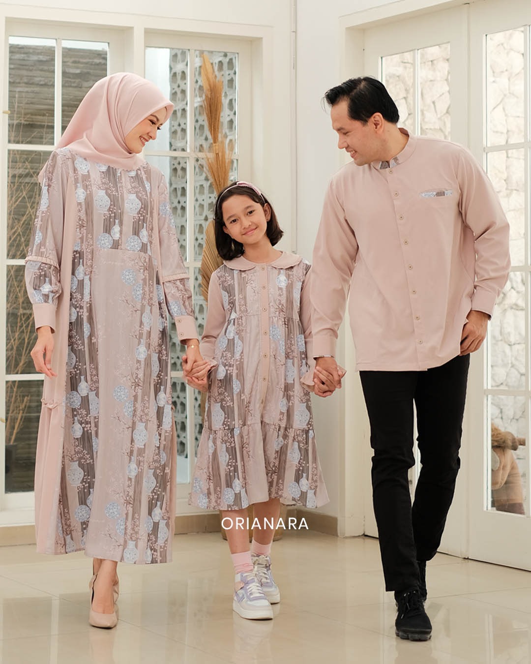 AYANA MIDI DRESS GIRL - NUDE