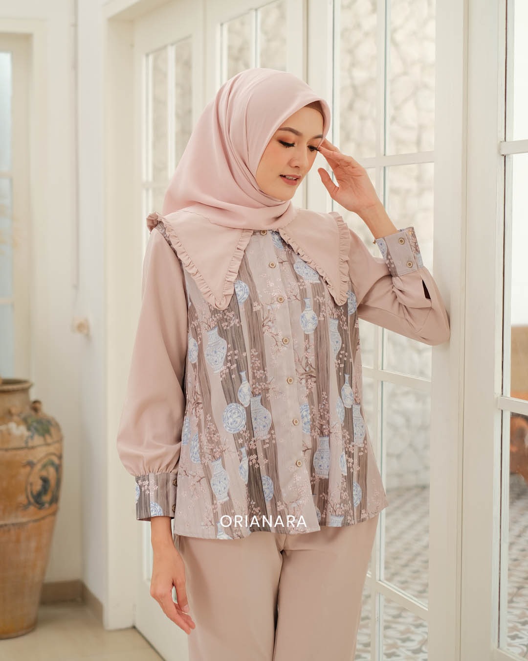 AYANA BLOUSE - NUDE