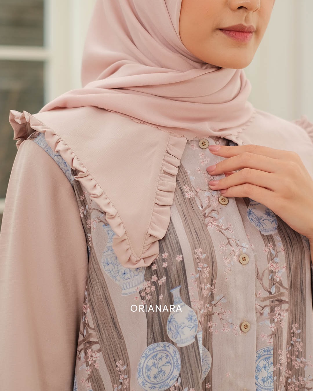 AYANA BLOUSE - NUDE