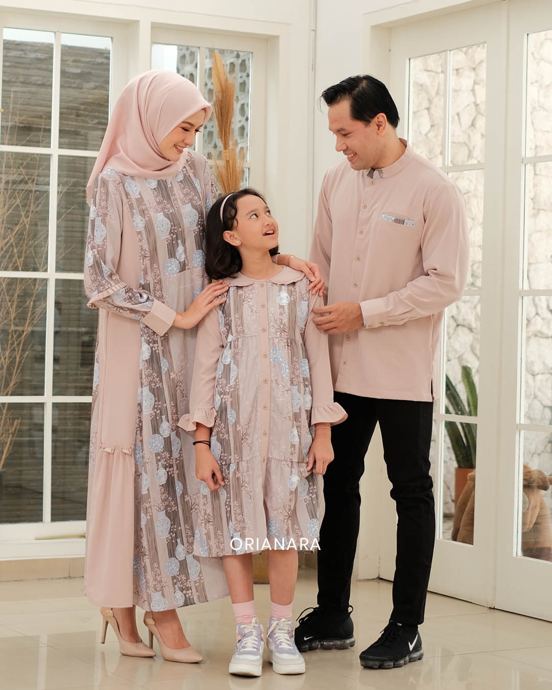AYANA MIDI DRESS GIRL - NUDE
