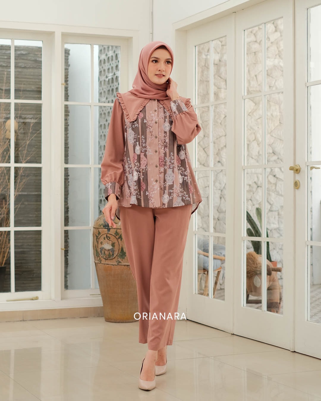 AYANA BLOUSE - OLD TAN