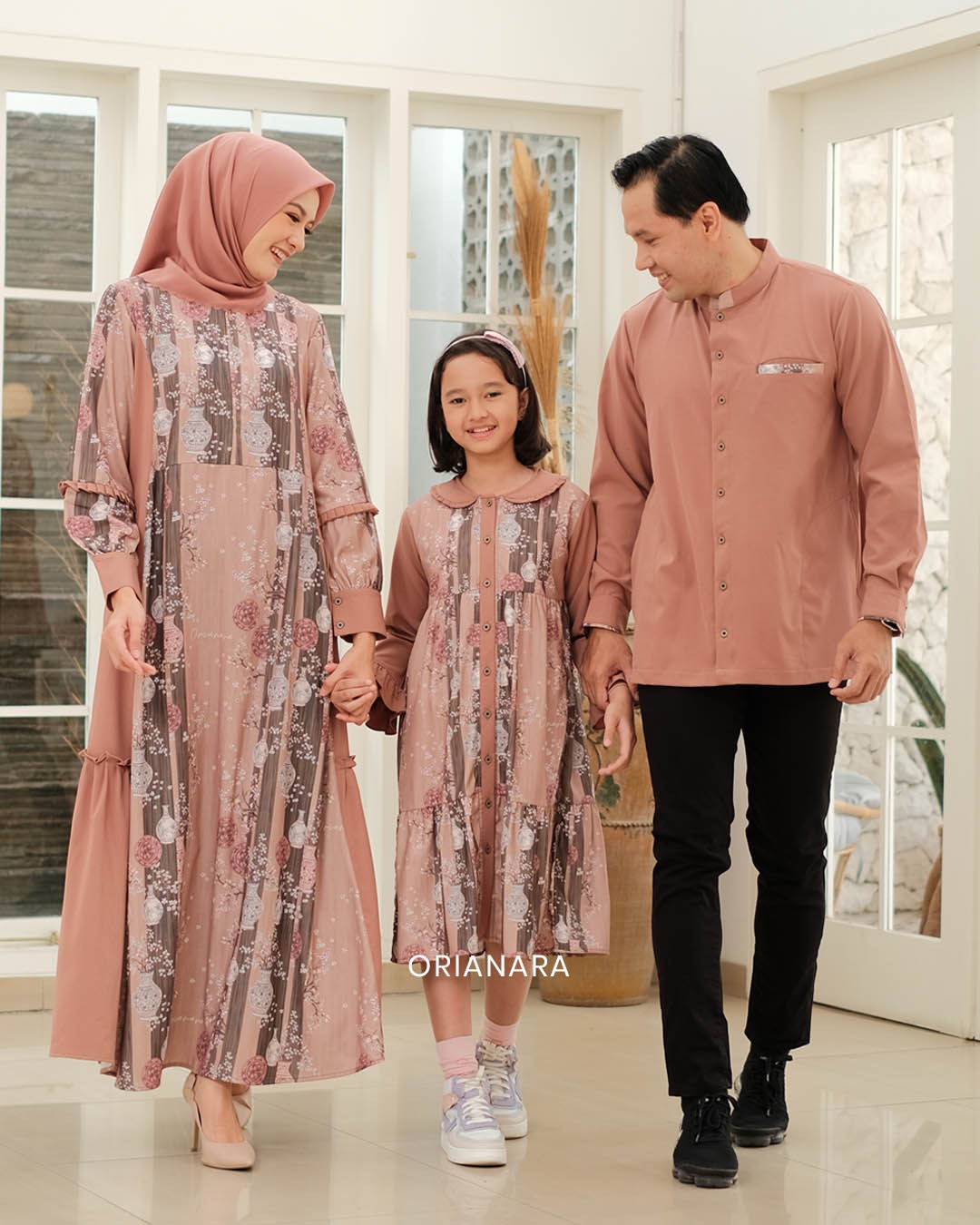 AYANA MIDI DRESS GIRL - OLD TAN