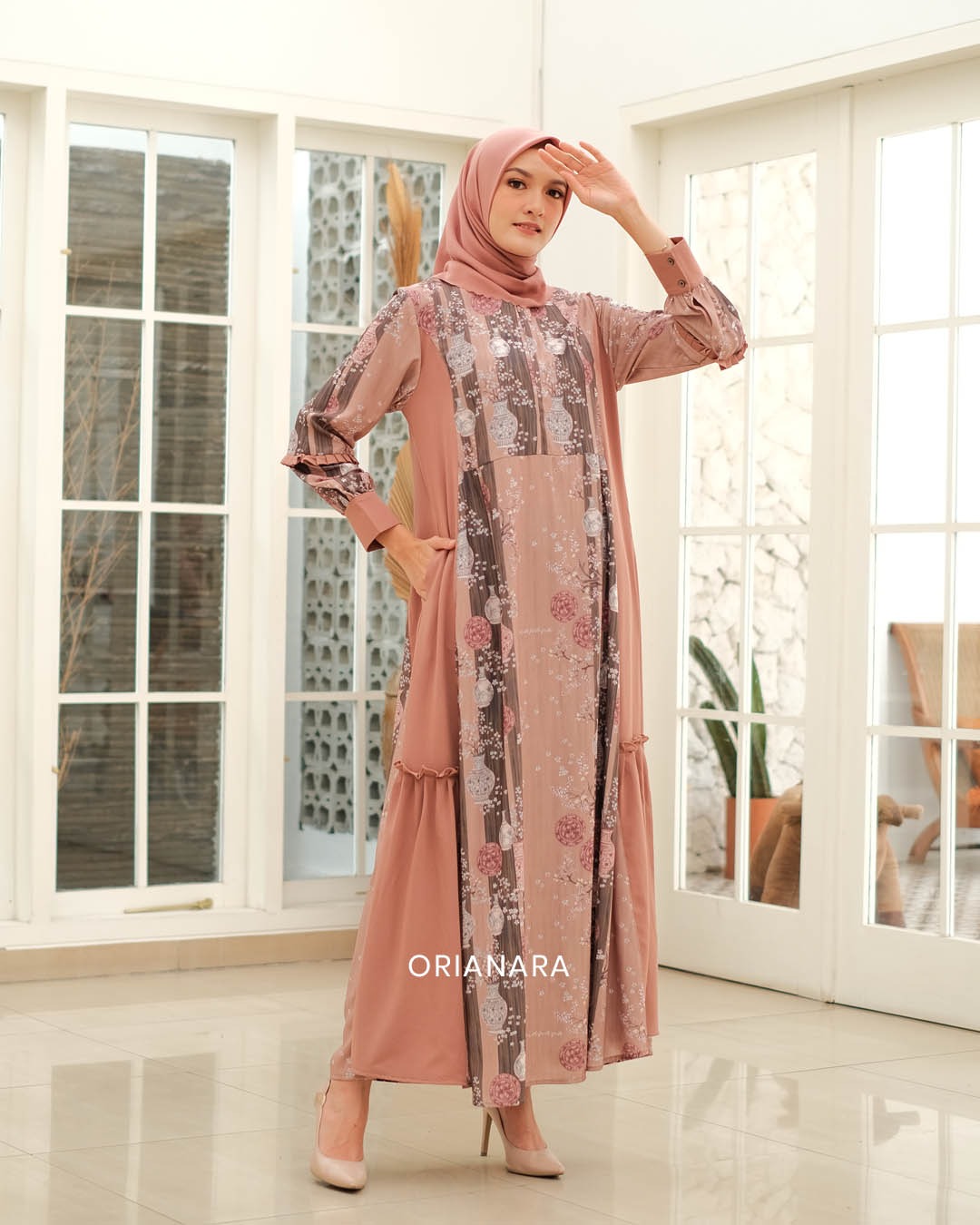 AYANA DRESS - OLD TAN